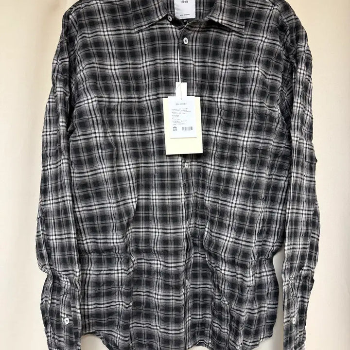 [BUNJANG] Polytelu Country Check Shirt Washed Black / 폴리테루 컨트리 체크 셔츠 워시드 블랙 (재패니즈 패브릭) 2 팝니다
