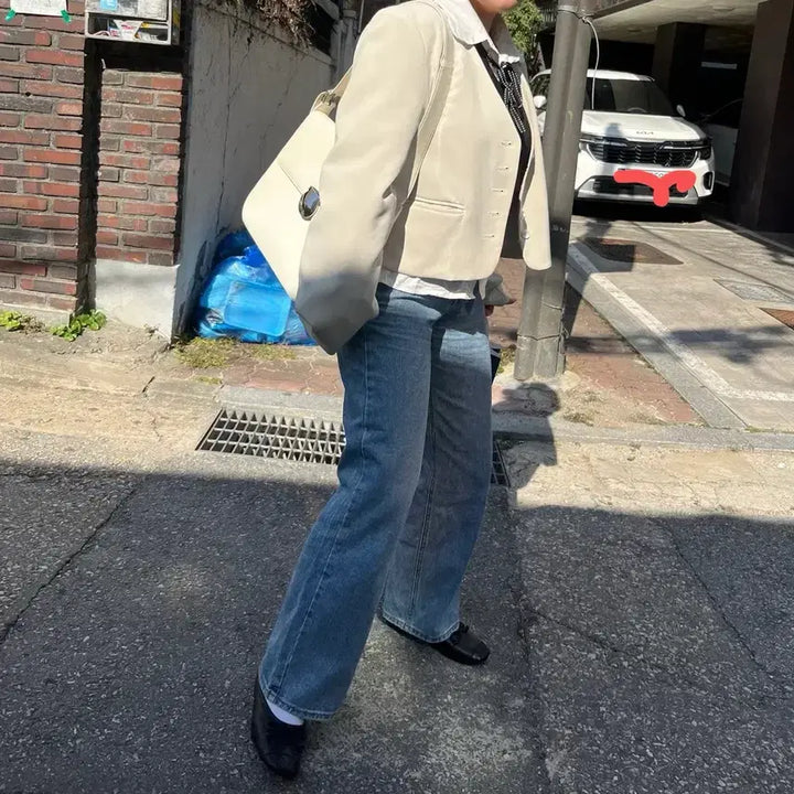 [BUNJANG] Mid-Wash Straight Leg Denim Pants / (5/26까지 중청) 일자 청바지 데님팬츠