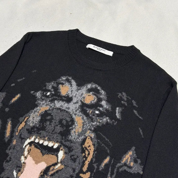 [BUNJANG] Givenchy Rottweiler Knit Sweater / L 지방시 로트와일러 니트