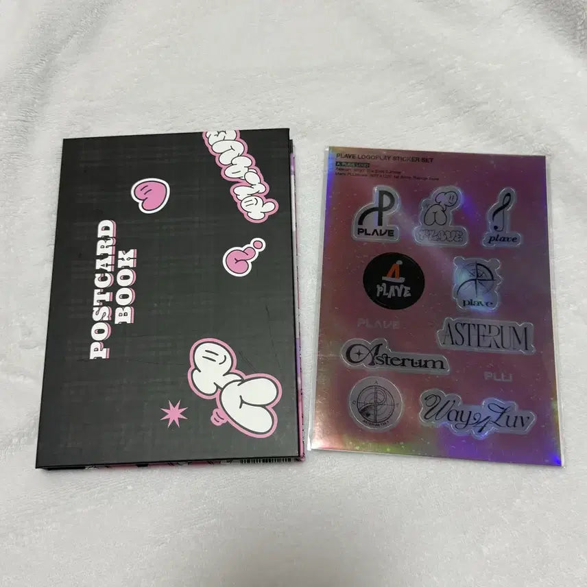 [BUNJANG] PLAVE Samwe Postcard Book & Logo Sticker Pack Bundle Set / 플레이브 삼왜 엽서북 왜요왜요왜 로고 스티커팩 일괄