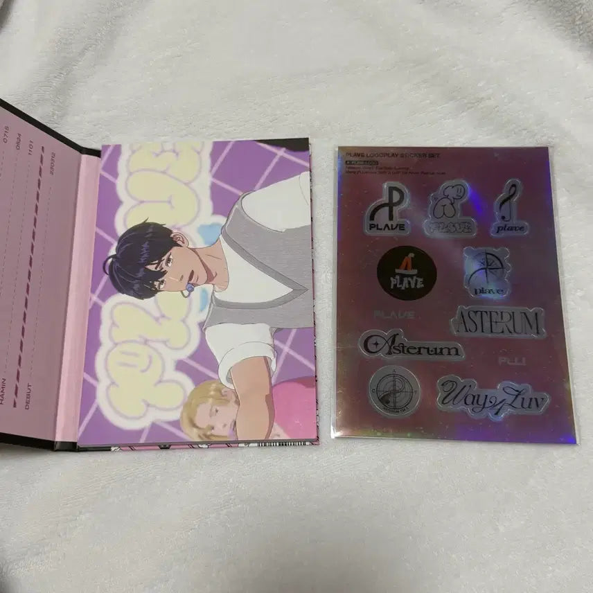 [BUNJANG] PLAVE Samwe Postcard Book & Logo Sticker Pack Bundle Set / 플레이브 삼왜 엽서북 왜요왜요왜 로고 스티커팩 일괄