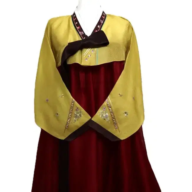 [BUNJANG] Traditional Hanbok Silk Dress / a353 손수본견 전통한복/여55-66/키155-160/가슴90/사놀까