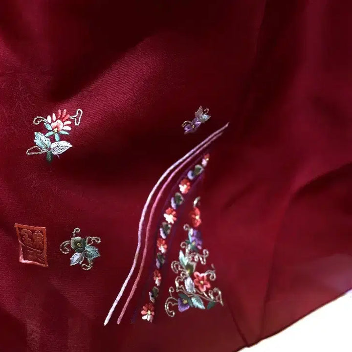 [BUNJANG] Traditional Hanbok Silk Dress / a353 손수본견 전통한복/여55-66/키155-160/가슴90/사놀까