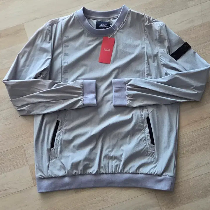 [BUNJANG] Phantom Warm-up Windbreaker (Grey, Size 100) / 팬텀 맨투맨형 웜업 바람막이 새제품 100