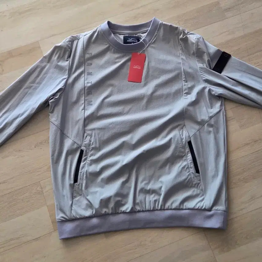 [BUNJANG] Phantom Warm-up Windbreaker (Grey, Size 100) / 팬텀 맨투맨형 웜업 바람막이 새제품 100