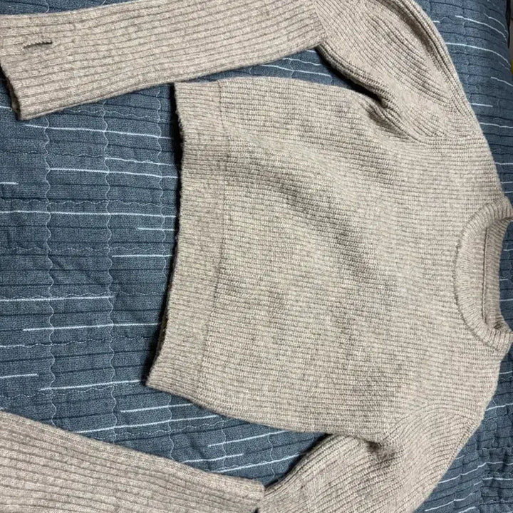[BUNJANG] Cropped Knit Brown Arm Warmers Set / 크롭 니트 브라운 팔토시 세트 (새상품x)