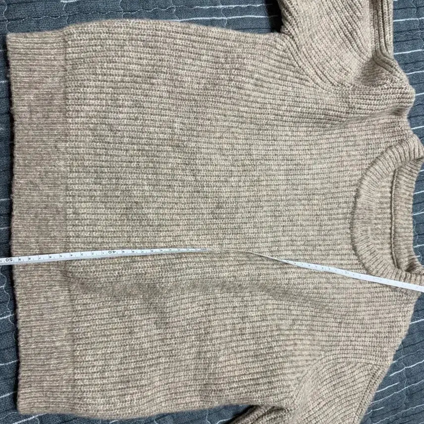 [BUNJANG] Cropped Knit Brown Arm Warmers Set / 크롭 니트 브라운 팔토시 세트 (새상품x)