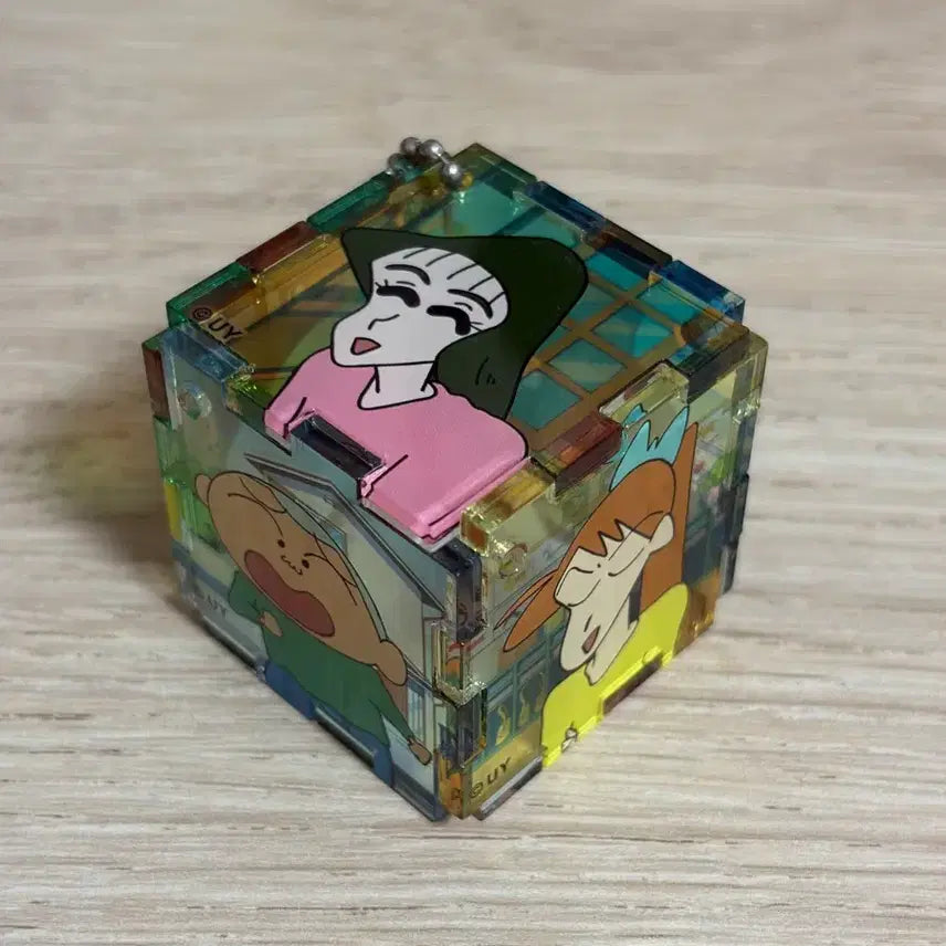 [BUNJANG] Crayon Shin-chan Cube Keyring / 짱구 큐브 키링