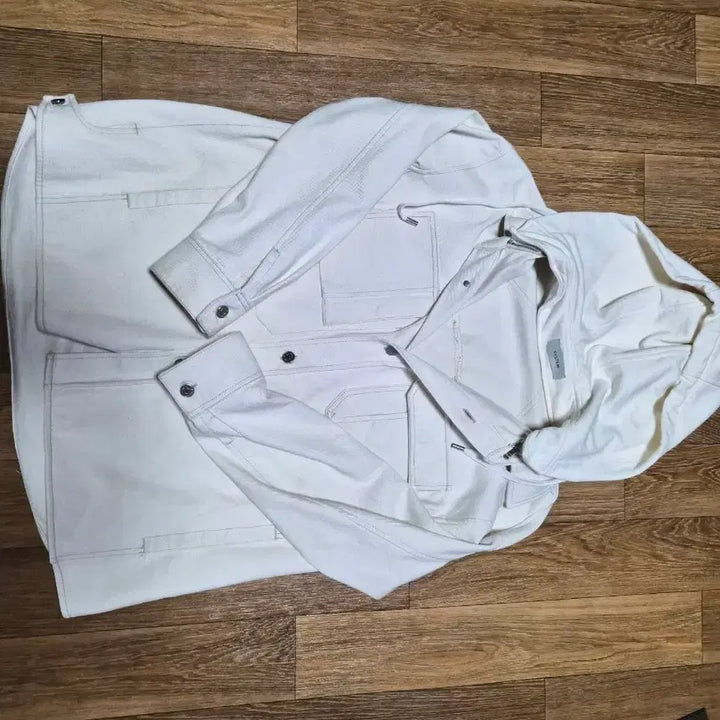 [BUNJANG] System Homme Ivory Shirt Jacket with Hoodie / 시스템옴므 셔츠자켓 팝니다