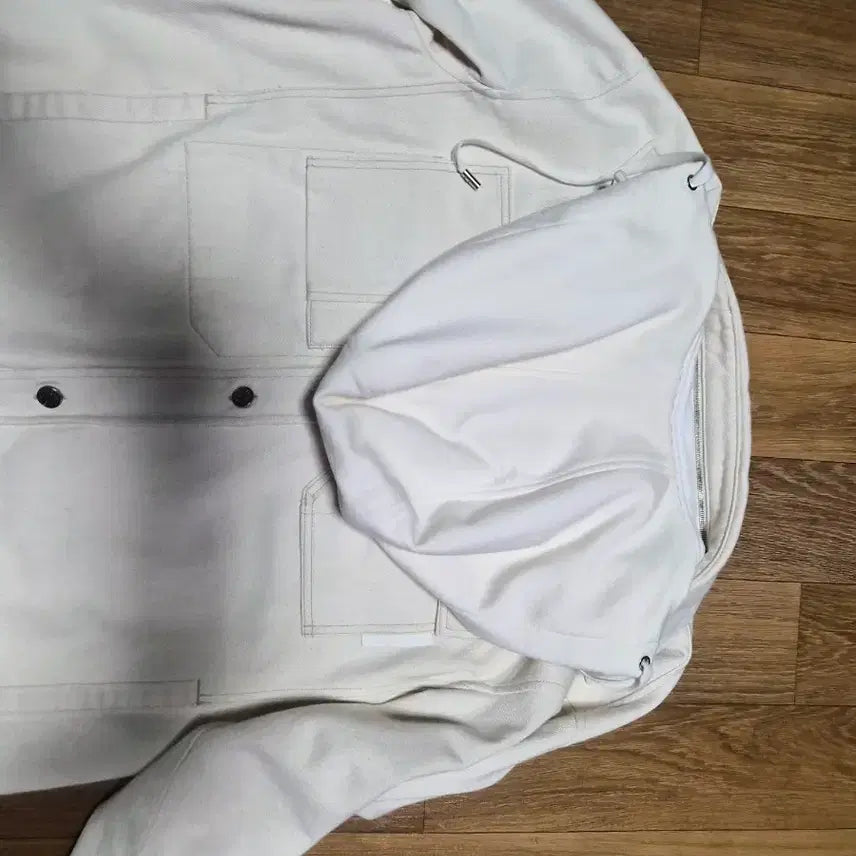 [BUNJANG] System Homme Ivory Shirt Jacket with Hoodie / 시스템옴므 셔츠자켓 팝니다