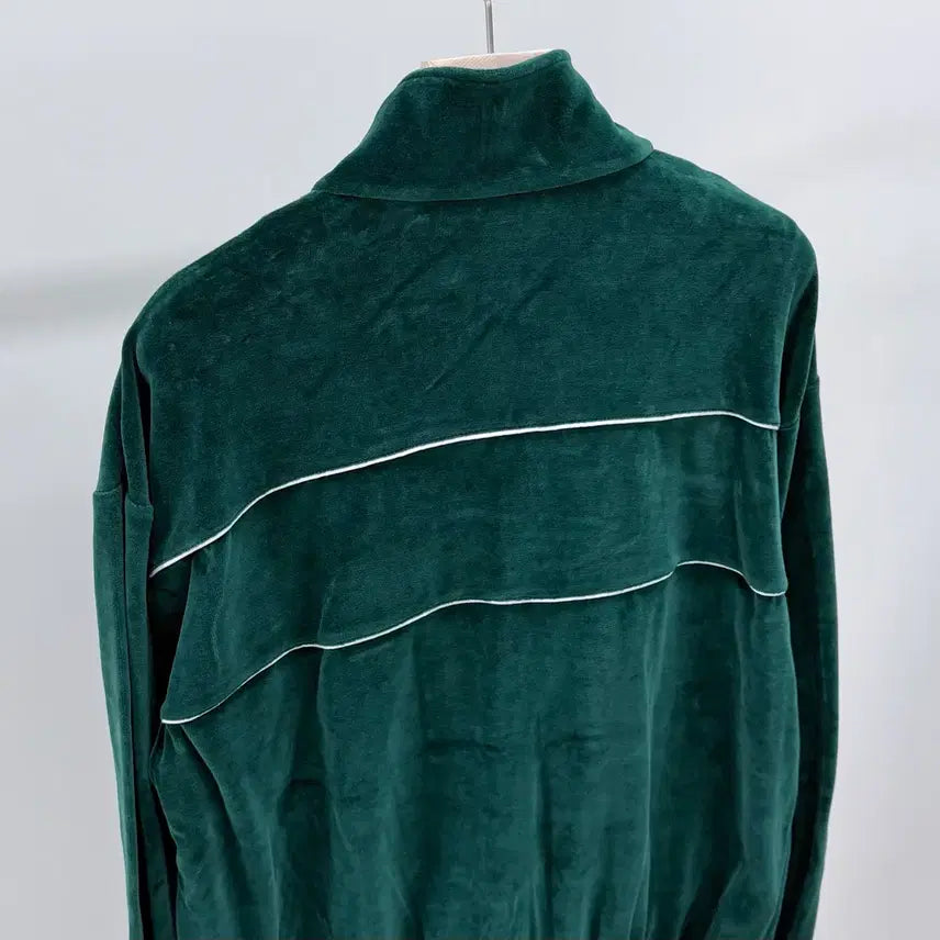 [BUNJANG] Celine Velvet Training Jacket - Green / [S+급/XL] 셀린느 벨벳 트레이닝 자켓 집업 그린