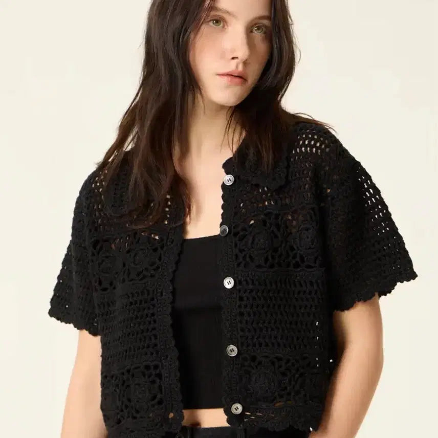 [BUNJANG] Ba&sh Knit Cardigan (S) / 바앤쉬 ba&sh 반팔 니트 가디건 (S)(작년구매)