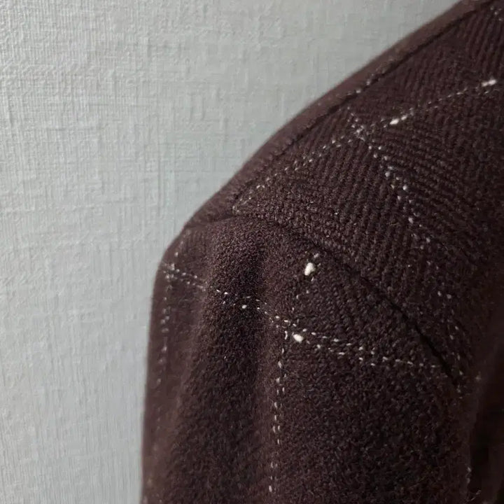 [BUNJANG] Sovereign Marling &amp; Evans Dark Brown Herringbone Flannel Sports Coat / 소버린 마링에반스 다크브라운 헤링본 플란넬 스포츠코트