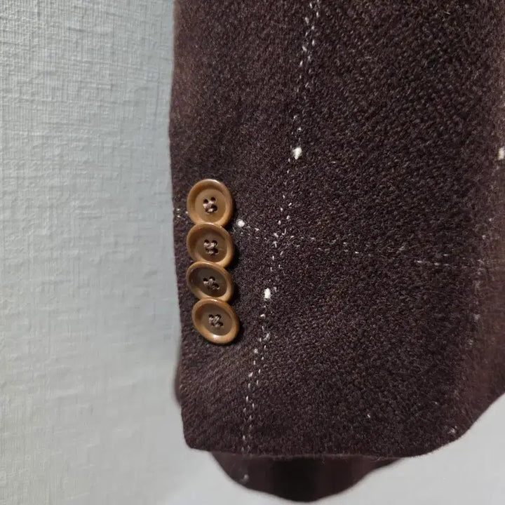 [BUNJANG] Sovereign Marling &amp; Evans Dark Brown Herringbone Flannel Sports Coat / 소버린 마링에반스 다크브라운 헤링본 플란넬 스포츠코트