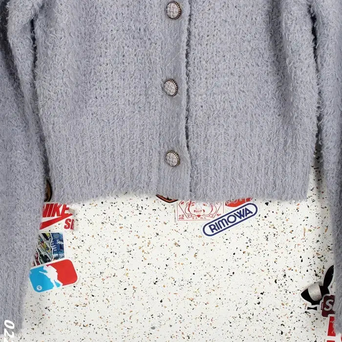 [BUNJANG] Verve Boucle No Collar Cardigan / 여성F / 베르브 부클 노카라 가디건GR 16-95