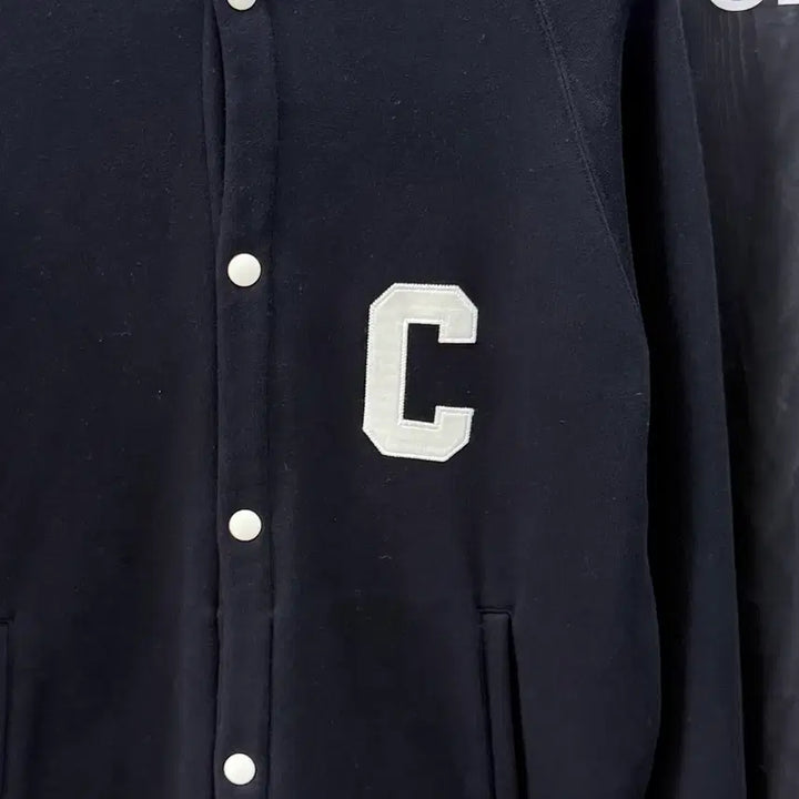 [BUNJANG] Celine Teddy Varsity Bomber Jacket Black (S+) / [S+급/S] 셀린느 테디 바시티 봄버 자켓 블랙