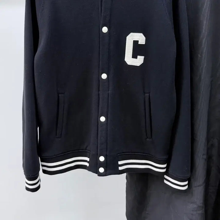 [BUNJANG] Celine Teddy Varsity Bomber Jacket Black (S+) / [S+급/S] 셀린느 테디 바시티 봄버 자켓 블랙