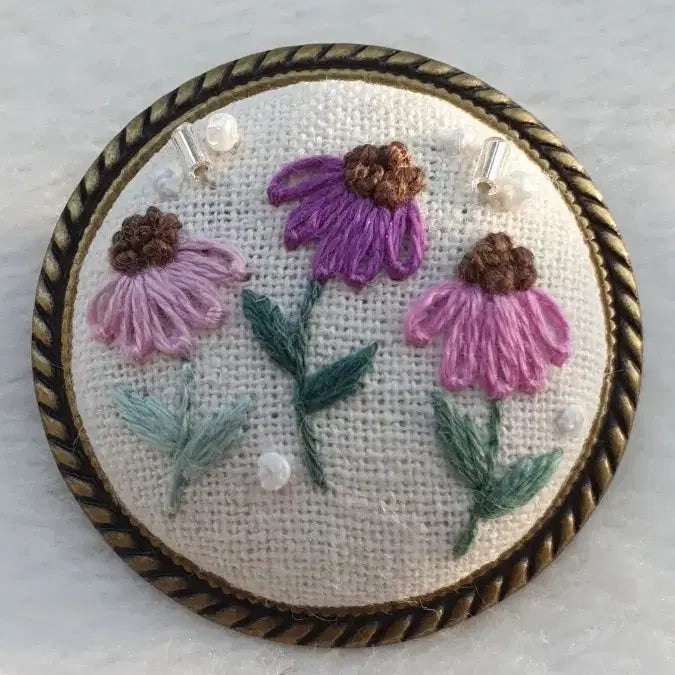 [BUNJANG] French Embroidery Brooch / [정리할인] 프랑스자수 브로치