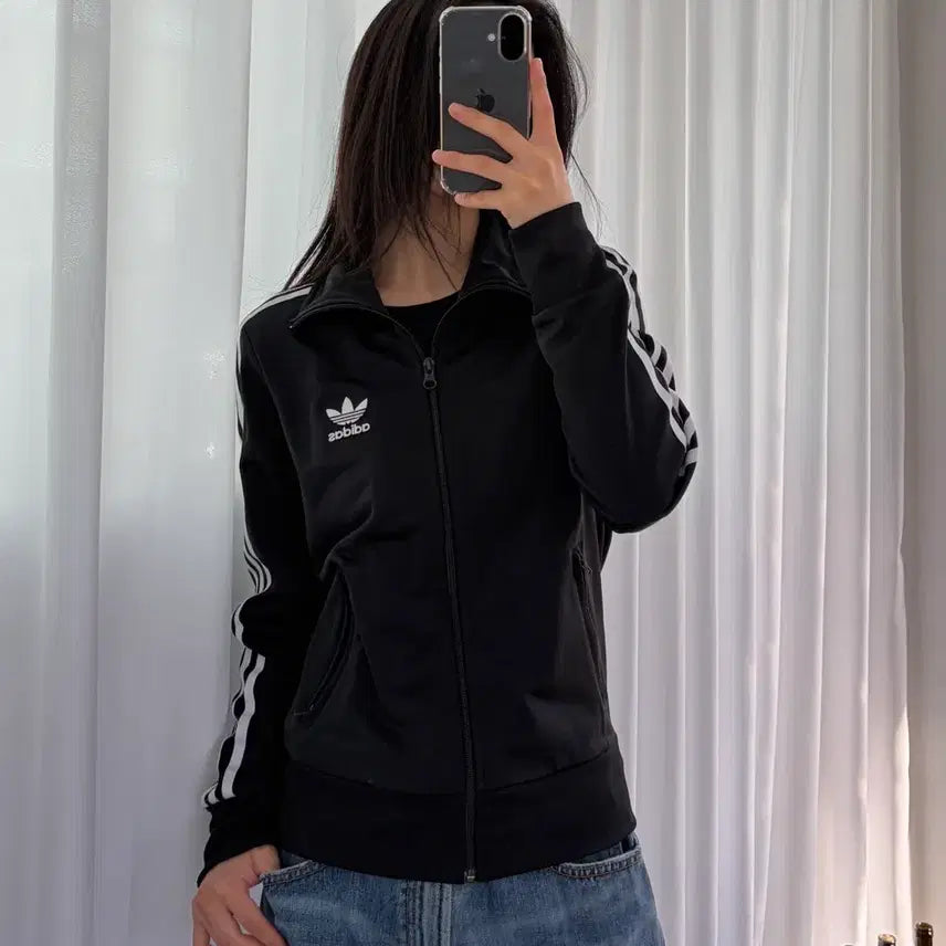 [BUNJANG] Adidas Firebird Black Track Top Jersey / [S]아디다스 파이어버드 블랙 트랙탑 져지