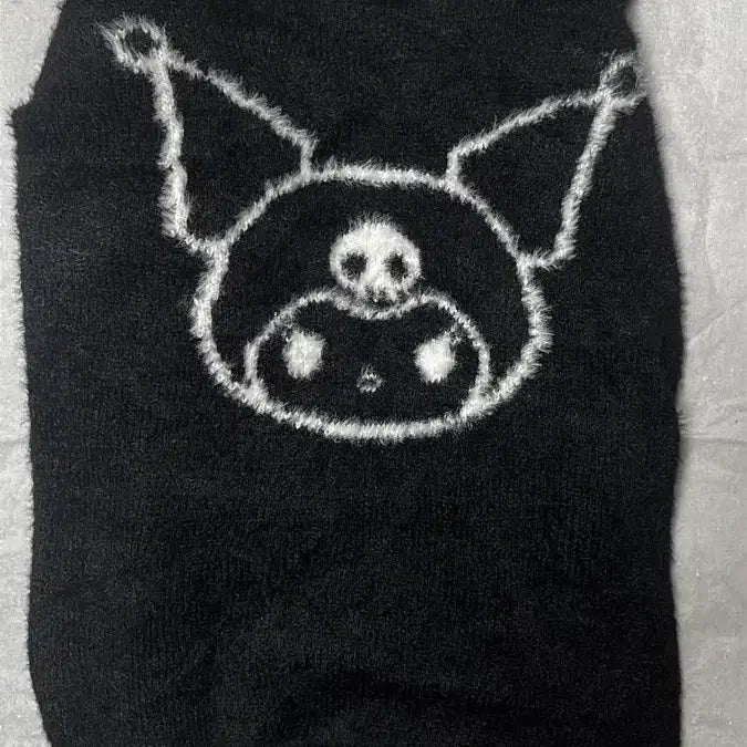 [BUNJANG] Ange Charme Kuromi Knit Cardigan / Ange Charme 산리오 쿠로미 니트 가디건