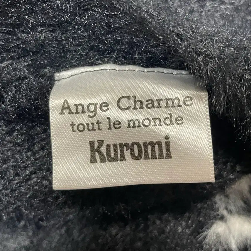 [BUNJANG] Ange Charme Kuromi Knit Cardigan / Ange Charme 산리오 쿠로미 니트 가디건