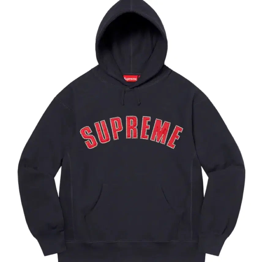 [BUNJANG] XXL Supreme Pearl Logo Hoodie Navy / [XXL] 21FW 슈프림 펄 로고 후드 스웨트셔츠 네이비