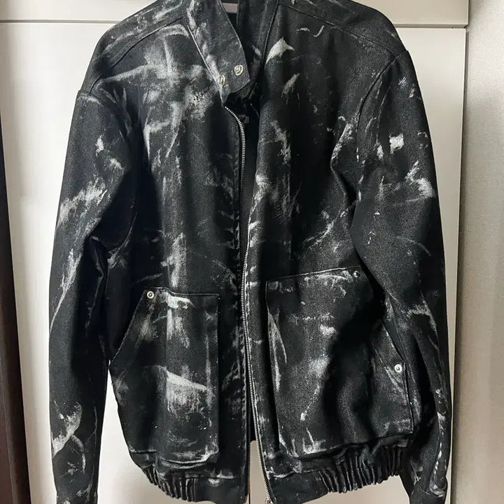 [BUNJANG] Painting Biker Jacket XL / 페인팅 바이커 자켓 XL