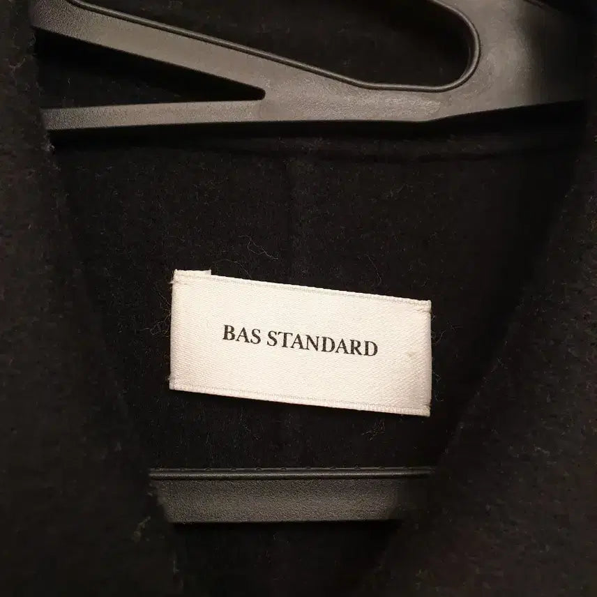 [BUNJANG] BAS STANDARD Black Balmacaan Cashmere Coat / BAS STANDARD 블랙 발마칸 캐시미어 코트(벨트있음)