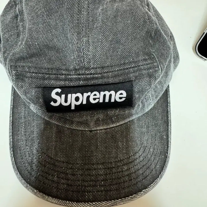 [BUNJANG] Supreme Coated Denim Camp Cap / 슈프림 코티드 데님 캠프캡