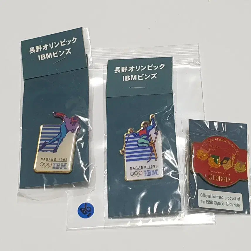 [BUNJANG] IBM Nagano Olympic Commemorative Pin Badge Set / 나가노 올림픽 기념 핀뱃지 세트