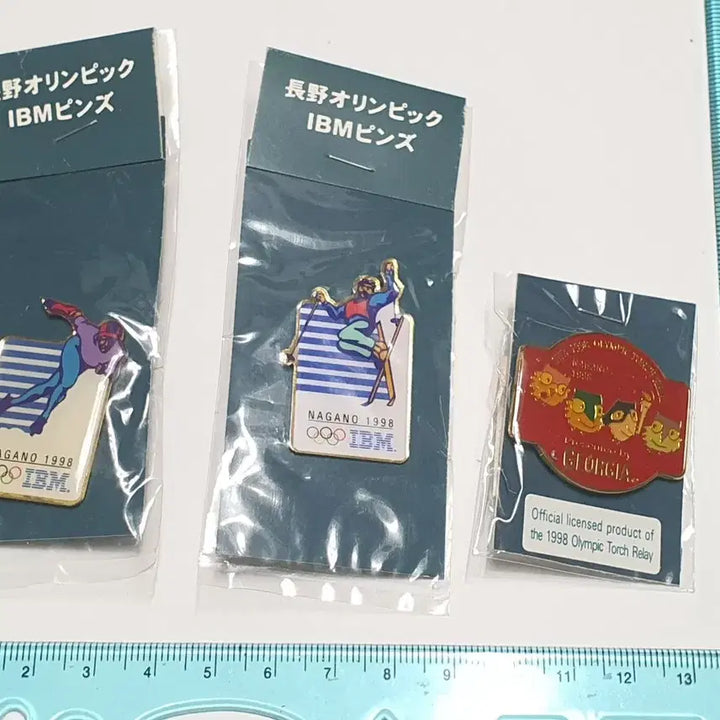 [BUNJANG] IBM Nagano Olympic Commemorative Pin Badge Set / 나가노 올림픽 기념 핀뱃지 세트