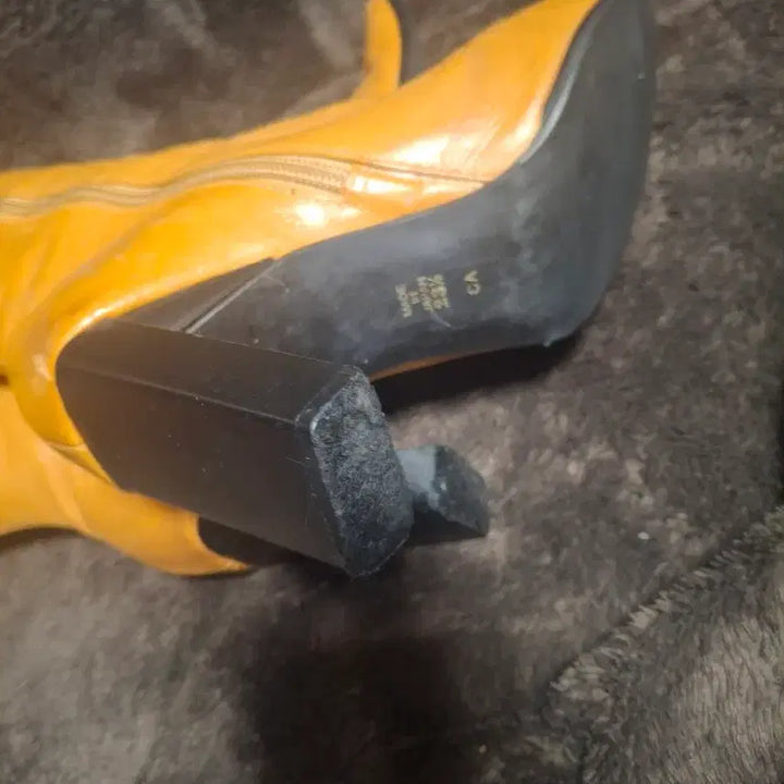 [BUNJANG] Diana Camel Leather Long Boots 235 / 일본브랜드 다이애나 카멜색 가죽 롱부츠 235