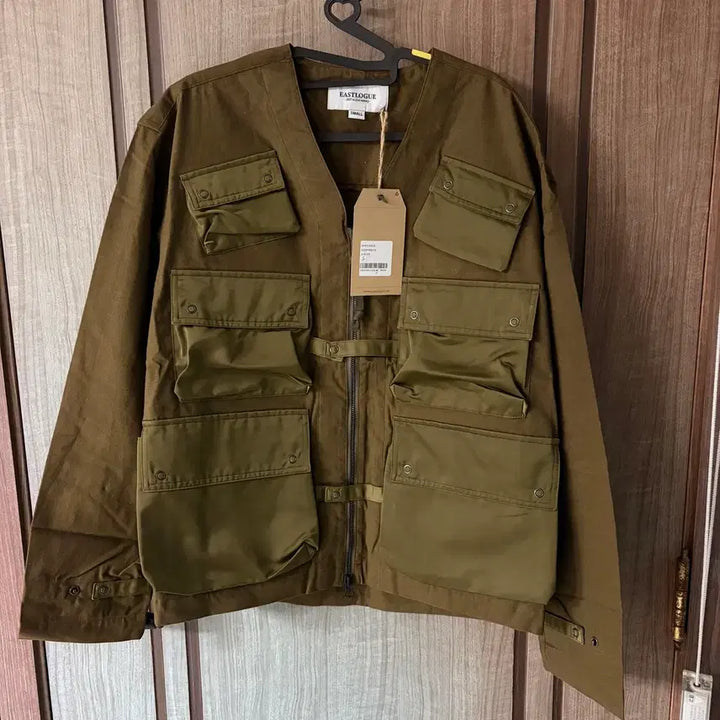 [BUNJANG] Eastlogue Multi Pocket Shirt Jacket - Deep Olive / 새상품(S)이스트로그 멀티 포켓 셔츠 자켓 딥올리브