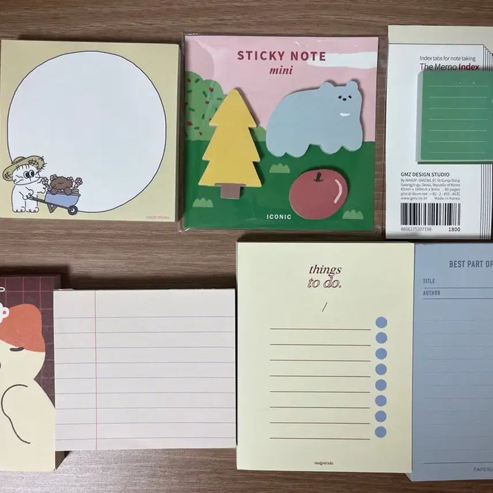 [BUNJANG] Daystation A6 Diary Inserts Set + Memo Pads Bundle / (일택포)데이스테이션 A6 다이어리 속지 세트+메모지 일괄