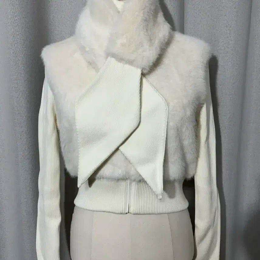 [BUNJANG] Nana Jacqueline Hailey Knit Jacket Cardigan White / 나나재클린 헤일리니트자켓가디건 화이트 -새상품,택포함-