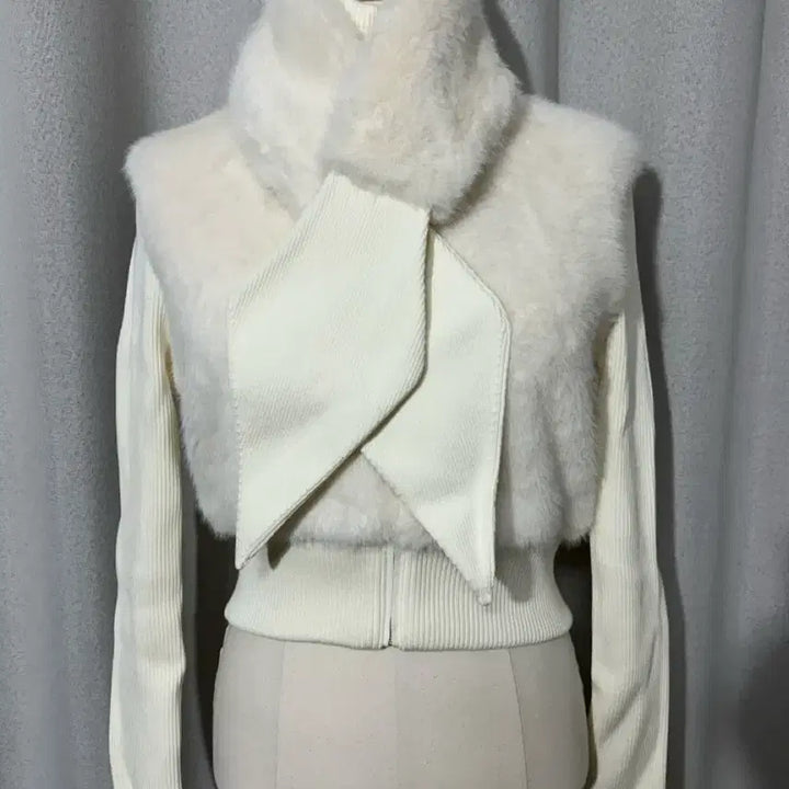 [BUNJANG] Nana Jacqueline Hailey Knit Jacket Cardigan White / 나나재클린 헤일리니트자켓가디건 화이트 -새상품,택포함-