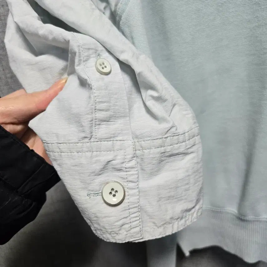 [BUNJANG] System Linen Light Blue Blouse / 시스템 린넨 라이트 블루  블라우스 80