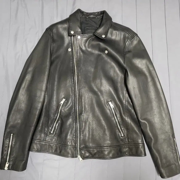 [BUNJANG] AllSaints Black Leather Rider Jacket XL / 올세인츠 블랙 가죽 라이더 자켓 XL 100-105사이즈