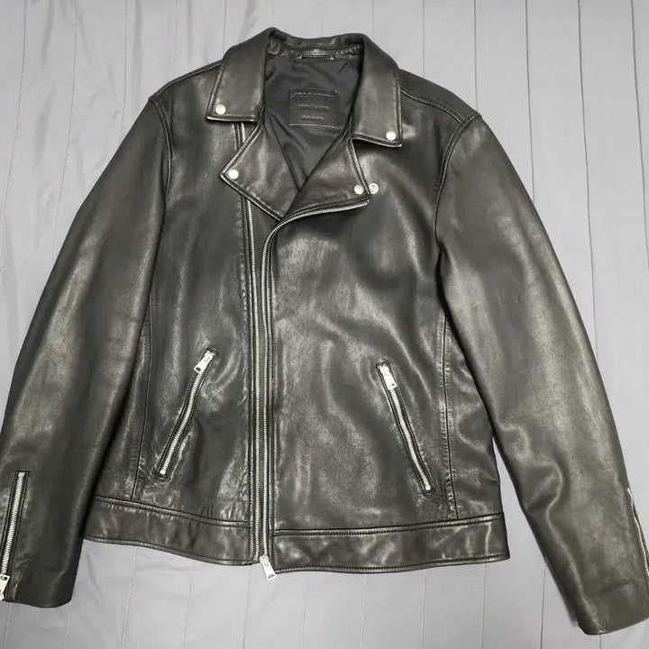 [BUNJANG] AllSaints Black Leather Rider Jacket XL / 올세인츠 블랙 가죽 라이더 자켓 XL 100-105사이즈