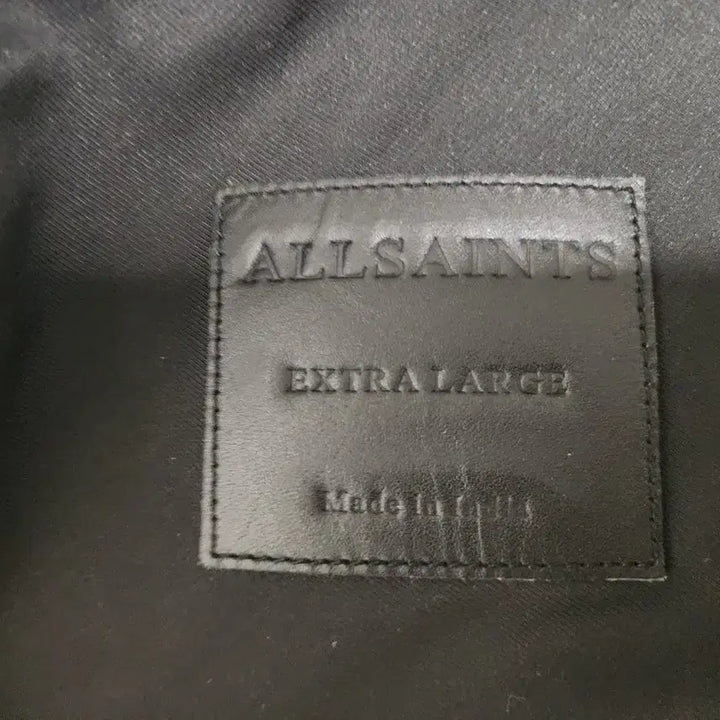 [BUNJANG] AllSaints Black Leather Rider Jacket XL / 올세인츠 블랙 가죽 라이더 자켓 XL 100-105사이즈