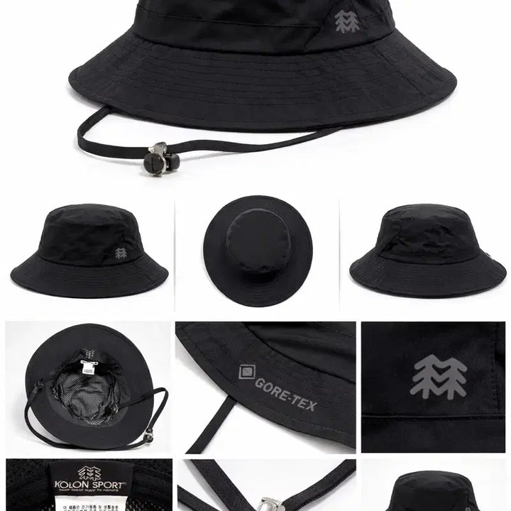 [BUNJANG] Kolon Sport Gore-Tex Bucket Hat Black Size M / 코오롱스포츠 고어텍스 버킷햇 모자 블랙  M사이즈