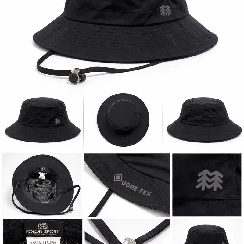 [BUNJANG] Kolon Sport Gore-Tex Bucket Hat Black Size M / 코오롱스포츠 고어텍스 버킷햇 모자 블랙  M사이즈