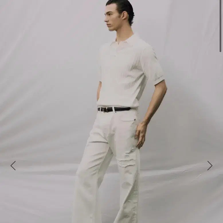 [BUNJANG] Savage Half Polo Knit L / 세비지 하프 폴로 니트 L