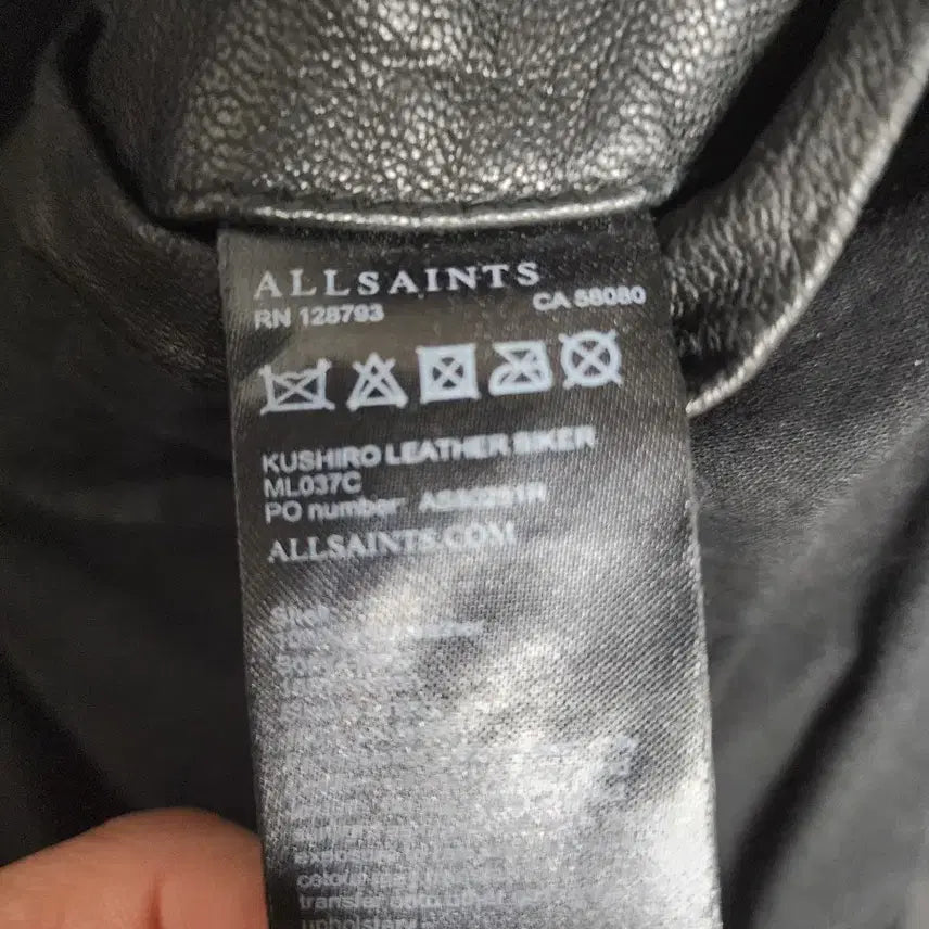[BUNJANG] AllSaints Black Leather Rider Jacket M / 올세인츠 블랙 가죽 라이더 자켓 M사시즈 95-100사이즈