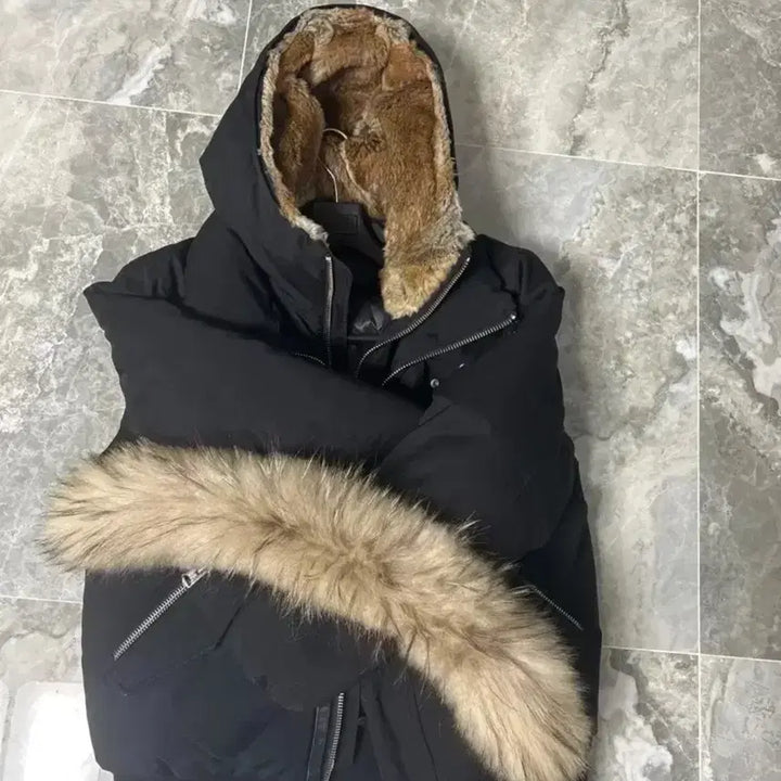 [BUNJANG] Mackage Dixon Raccoon Fur Hood Down Padded Jacket Black / 맥케이지 딕슨 라쿤퍼 후드 다운패딩 블랙 DIXON F 40