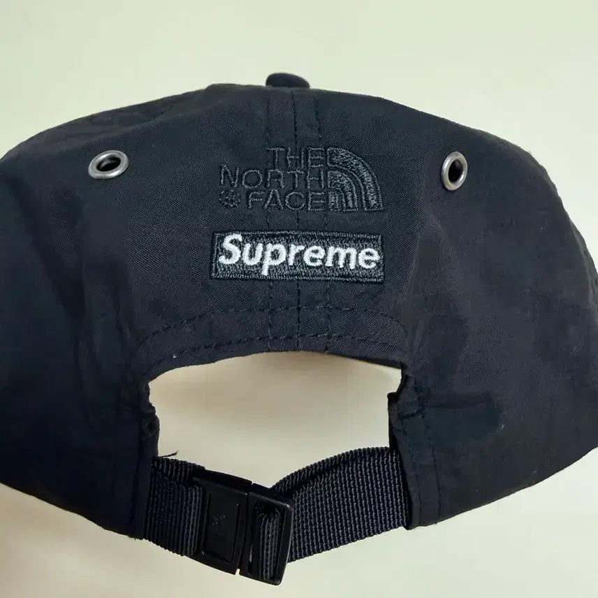 [BUNJANG] The North Face Supreme Snow Mountain 6 Panel Cap Black / 노스페이스 슈프림 설산 6패널 캡모자 검정