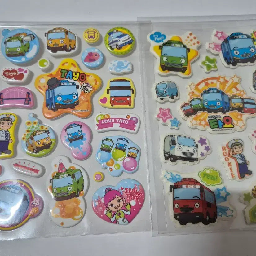 [BUNJANG] Tayo Classic Sticker Bundle Set / 일괄)고전문구 타요 스티커