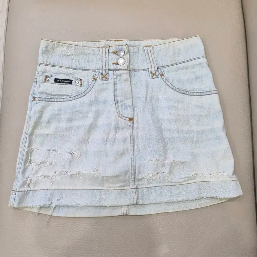 [BUNJANG] Dolce & Gabbana Ice Wash Mini Skirt / DOLCE&GABBANA 돌체앤가바나 정품 아이스진 미니스커트