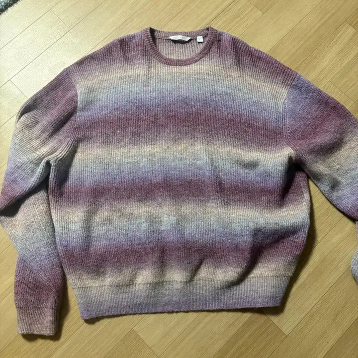[BUNJANG] Juang Homme Gradient Knit Lavender L / 주앙옴므 그라데이션 니트 라벤더 L
