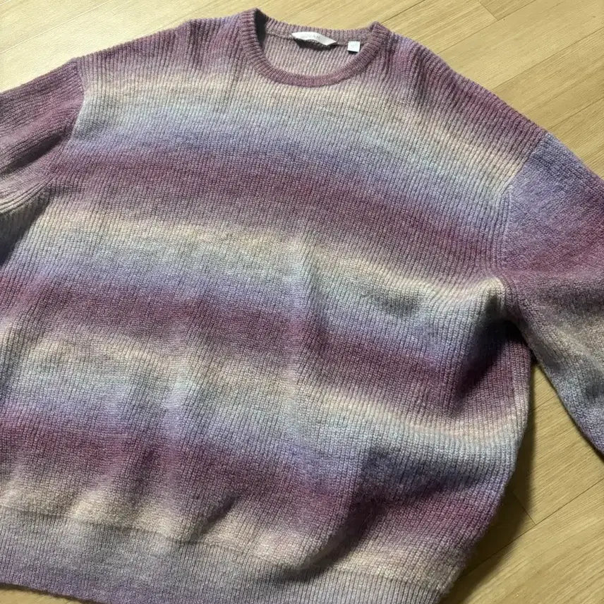 [BUNJANG] Juang Homme Gradient Knit Lavender L / 주앙옴므 그라데이션 니트 라벤더 L
